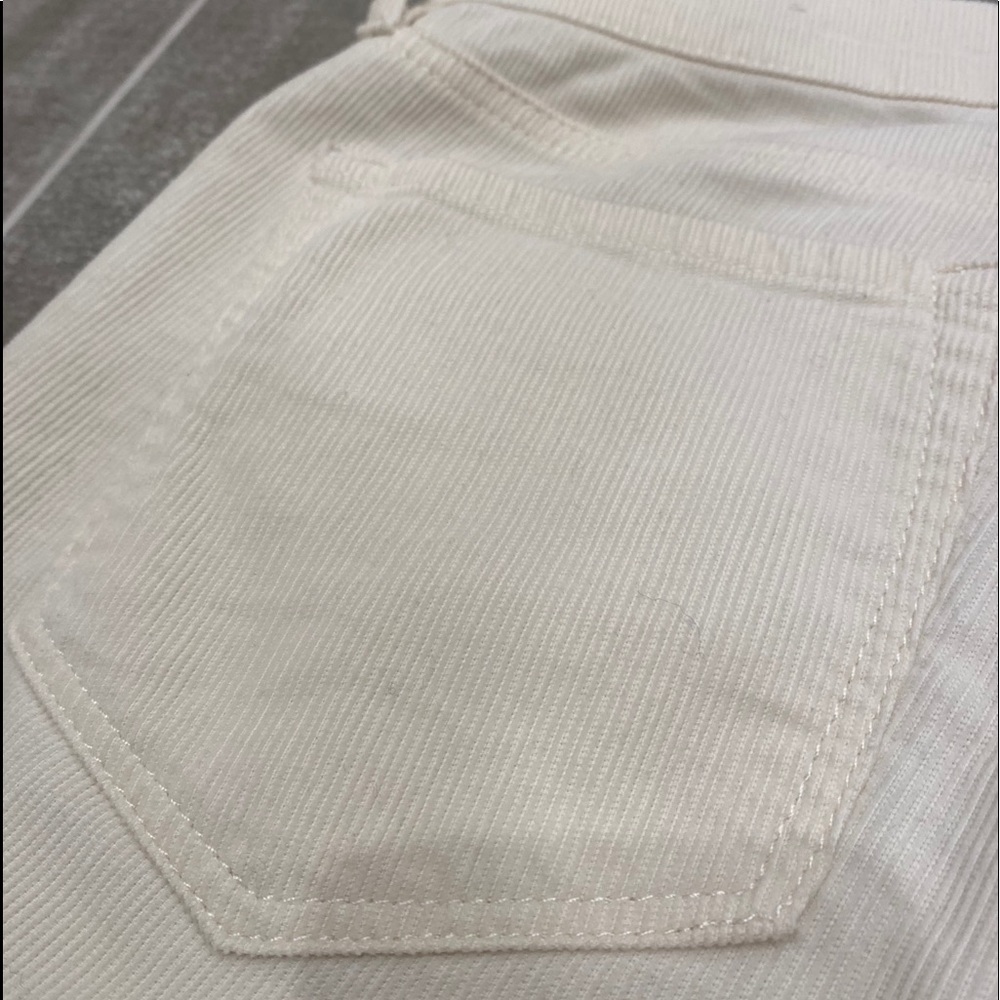 Off white corduroy jeans